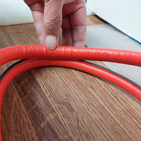 ALDO Candy Apple Red Tote Bag Purse - Picture 7 of 16